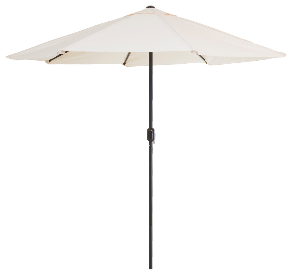Pure Garden 9' Aluminum Patio Umbrella with Auto Crank - Tan