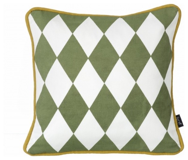 Ferm Living Organic Olive Little Geometry Pillow
