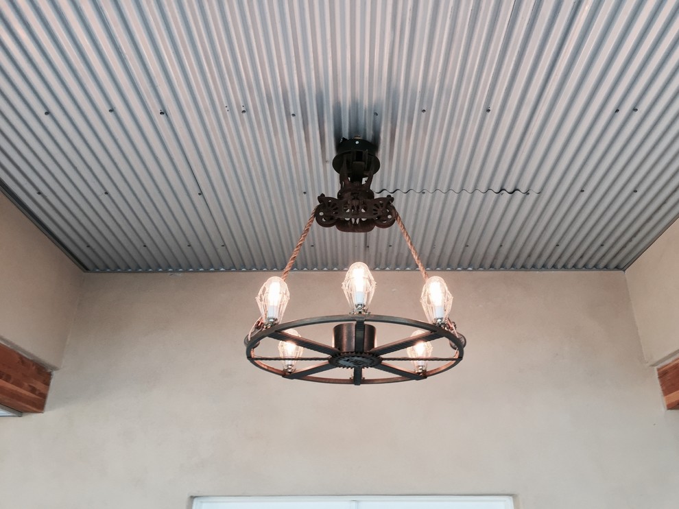 Inspiration for a rustic dining room remodel in Phoenix
