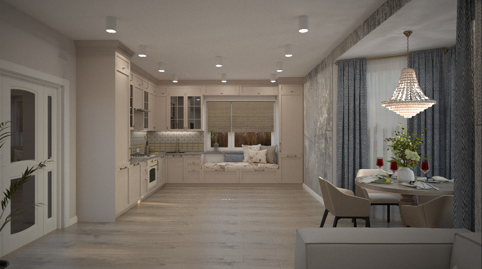 Проект загородного дома (1 этаж).