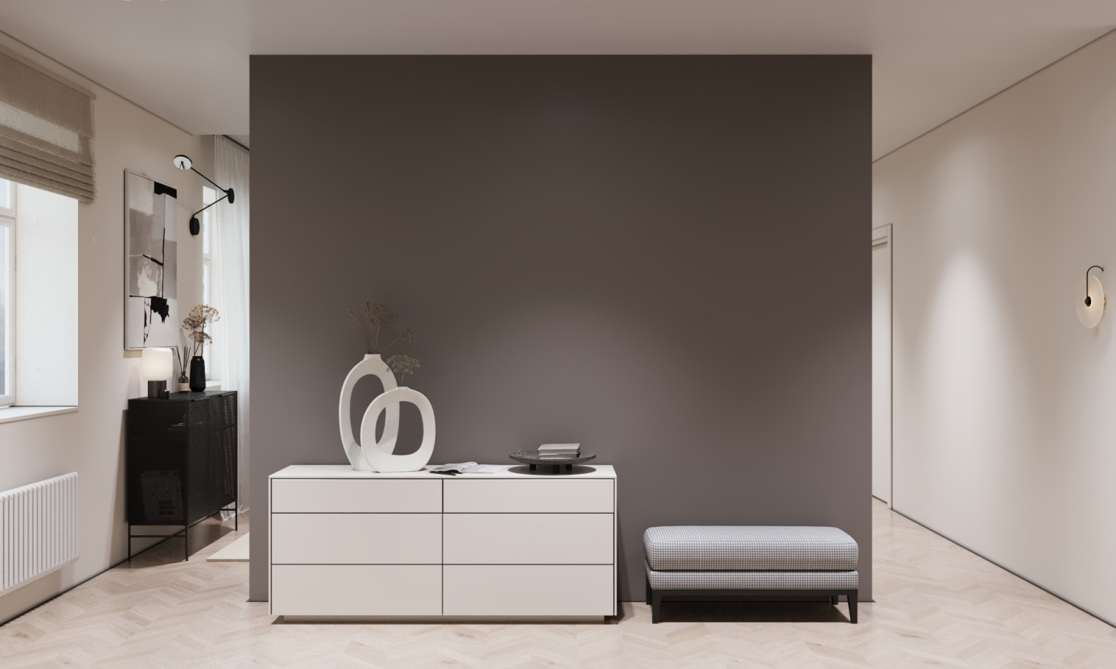 Современный стиль спальня