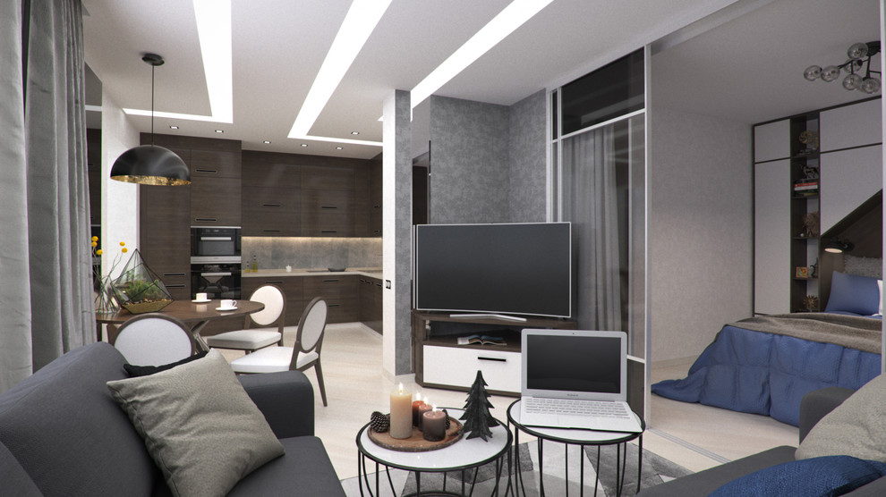 Квартира для молодой супружеской пары в жк "Лазурный"