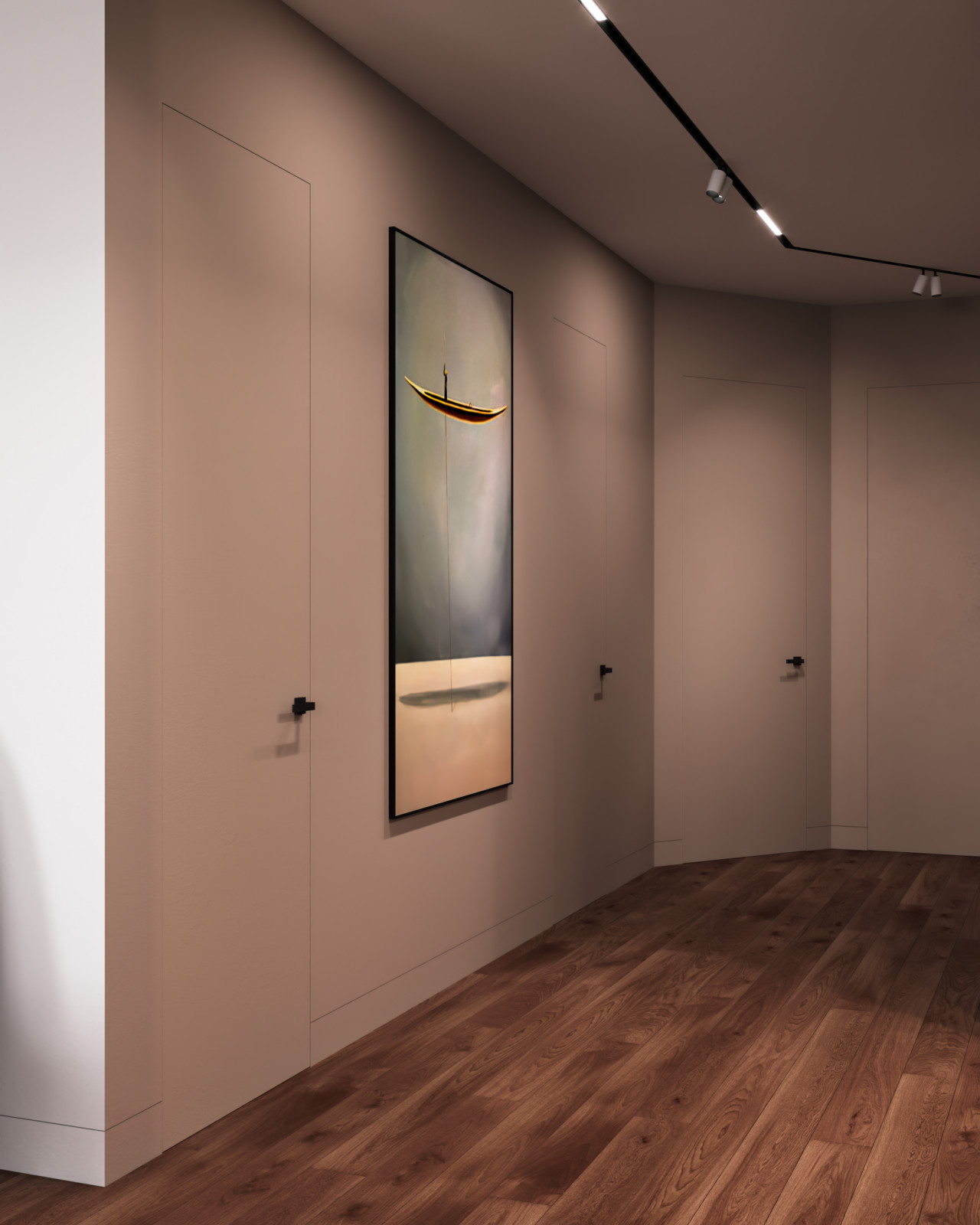 Шоколадно-кофейная квартира для семьи с ребенком в ЖК 1147