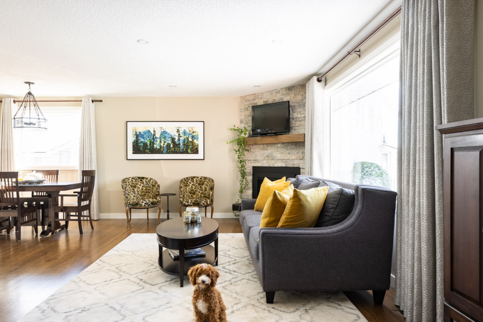 Home design - transitional home design idea in Calgary