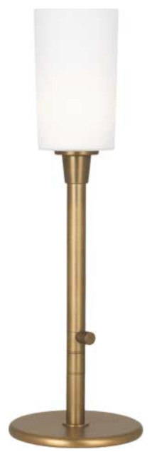 Rico Espinet Nina Table Torchiere, Aged Brass