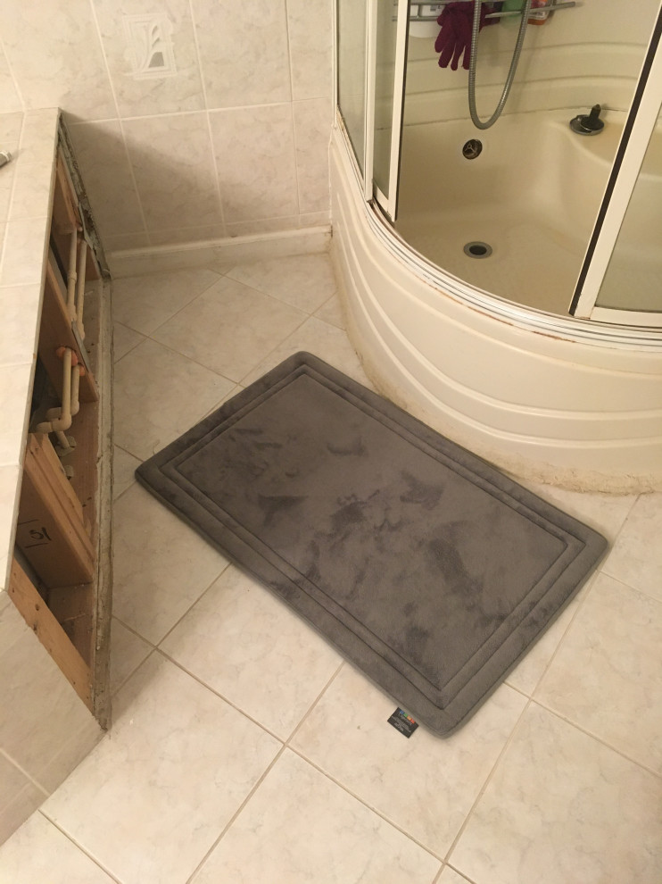 Help with shower remodel with tub access panel in the way
