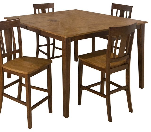 Jofran Kura Canyon Solid Rubberwood Rectangle 54x42 Counter Height Table