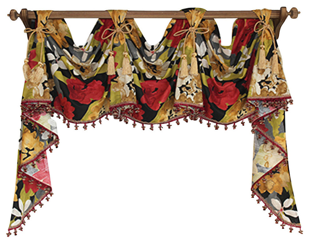 Garden Delight Victory Swag Traditional Valances by RLF Home