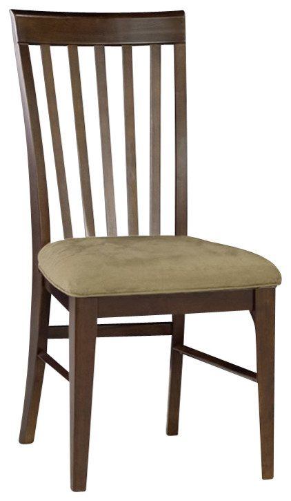 Atlantic Furniture Montreal Cappuccino Fabric Side Chair (Set of 2)-Caramel Latt