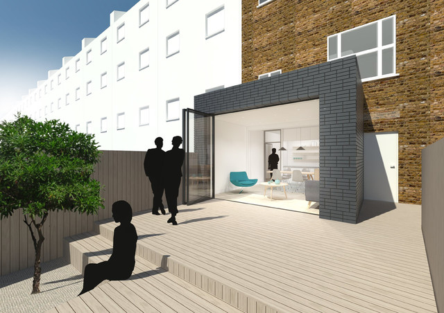 Contemporary extension, East London contemporary-exterior