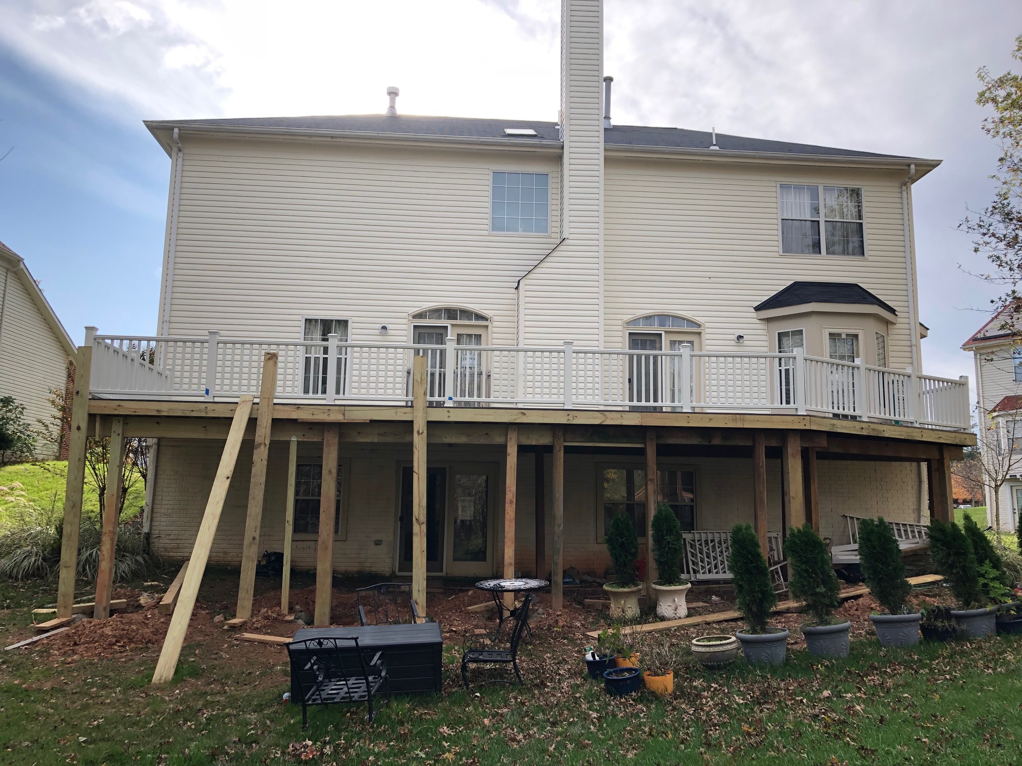 Yard Deck Extension and Roof Cover