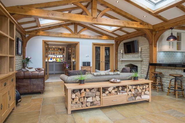 Wakefield Stone Property lantlig-vardagsrum