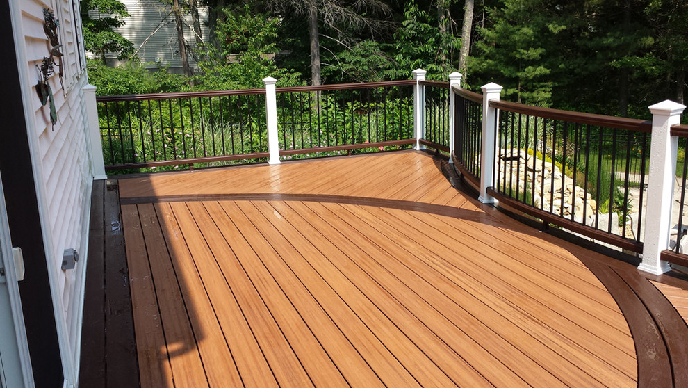 Mid-sized backyard balcony deck photo in DC Metro with no cover