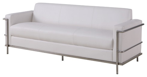 Sherry Modern Living Room Collection, White, Sofa