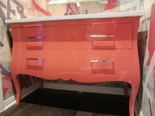 Simmons powder room modern-gaestetoilette