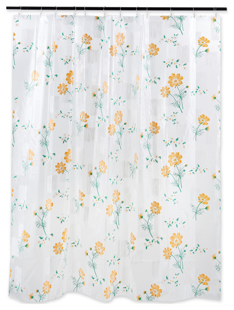 J&M Iris Print Shower Curtain