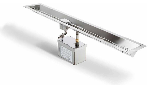 Electronic Ignition Fire Pit Kit 36 Linear Pan Natural Gas 120v