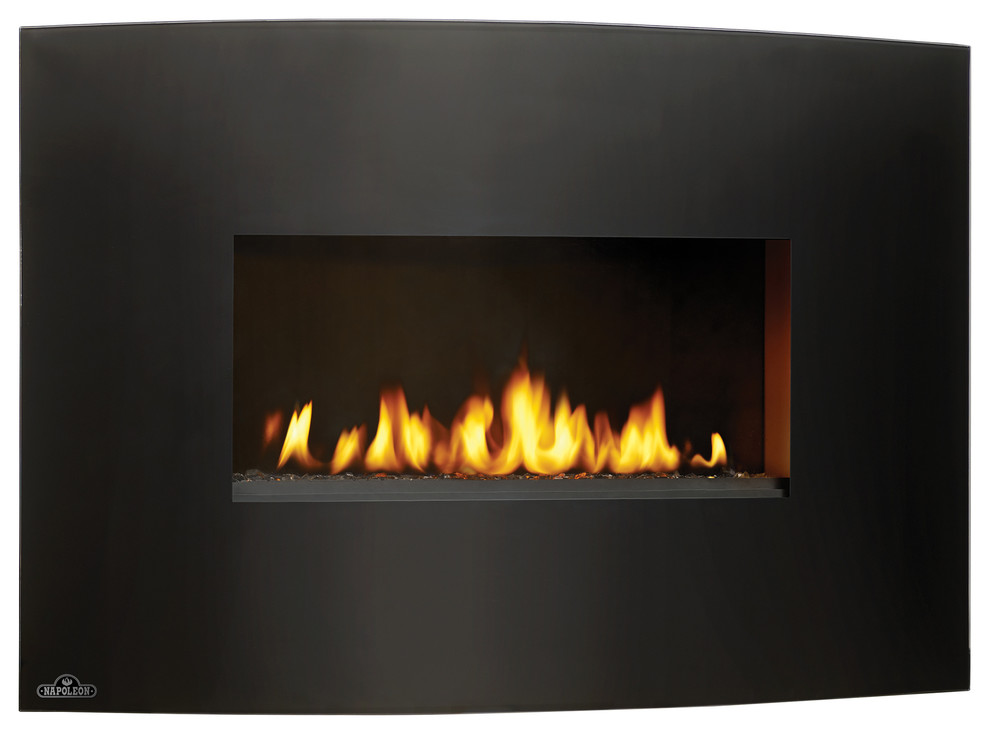Plazmafire WallMounted VentFree Gas Fireplace, 24" Modern Indoor