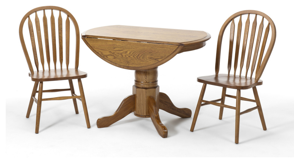 Emma Mason Signature Crystal Pine Drop Leaf Laminated Dining Table in