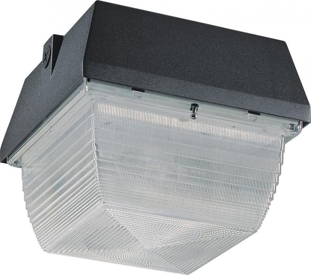 Architectural Bronze 70W Metal Halide Exterior Wall or Ceiling Light - Contemporary - Outdoor ...