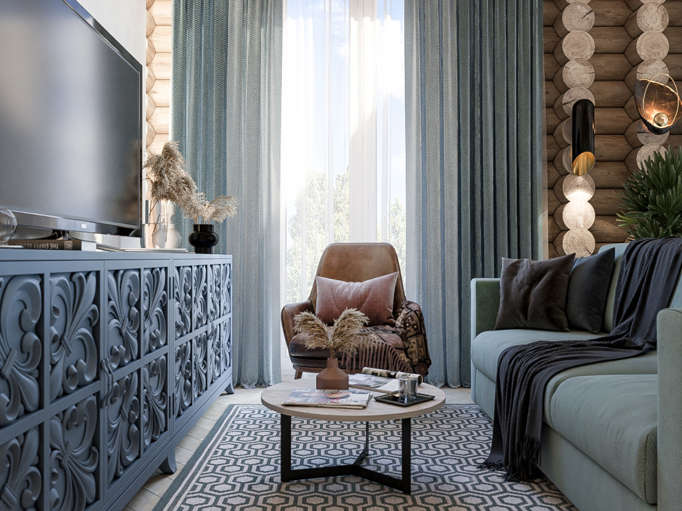 Деревянный дом. Круглый оцилиндрованный брус