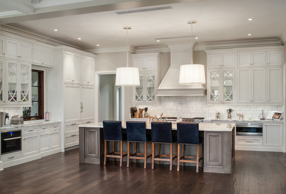 Inspiration for a transitional kitchen remodel in Miami