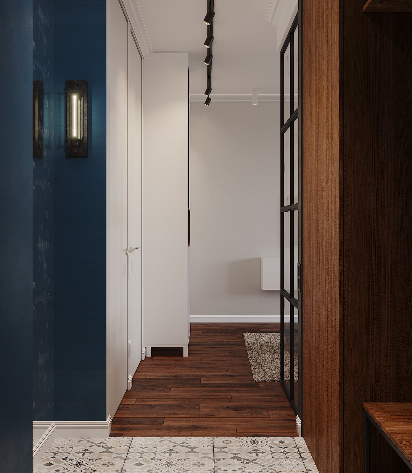 Интерьер в природной гамме для семьи с двумя детьми