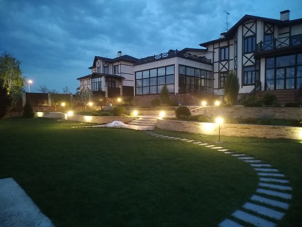 Проект участка с террасированием.