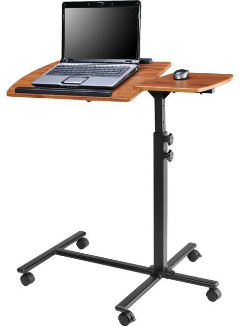 Adjule Height Laptop Computer Standing Desk Cart With Wheels Laptop Computer Standing Desk Cart