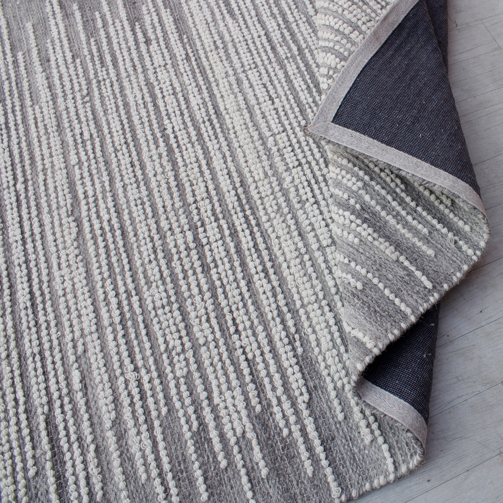 Salida Gray Wool 9 X 12 Rug Transitional Area Rugs by Ownax Houzz