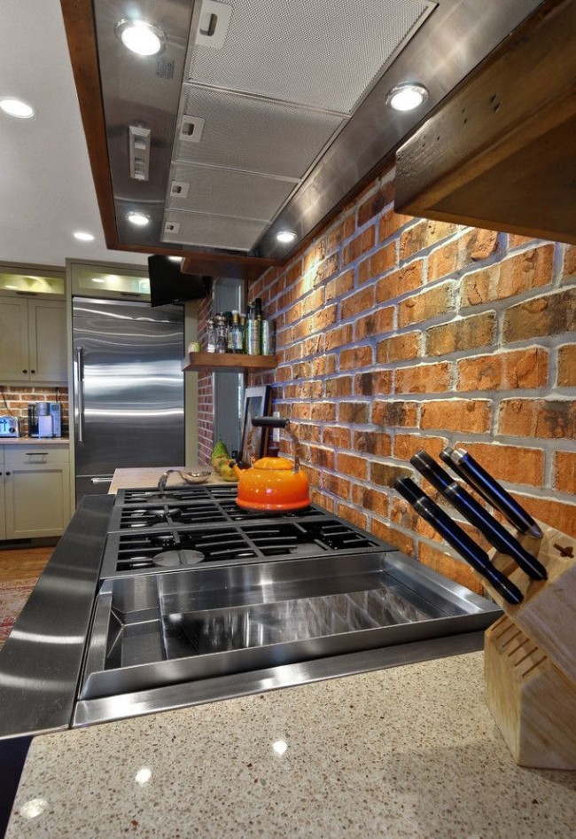 Клинкерная плитка на фартук