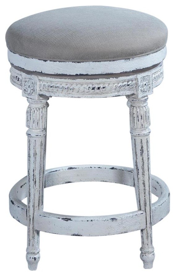 Counter Stool Swivel Paris Louis XVI French Farmhouse Bar Stools