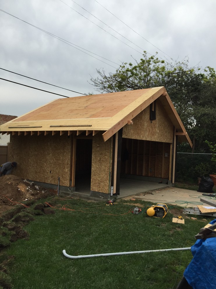New 2 car garage historical house