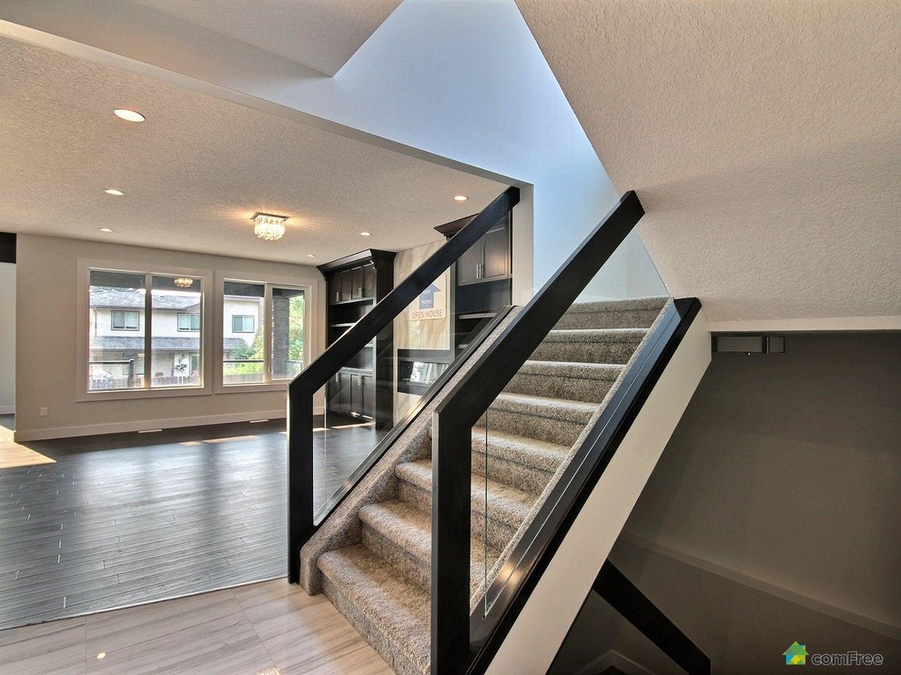 Home design - transitional home design idea in Edmonton
