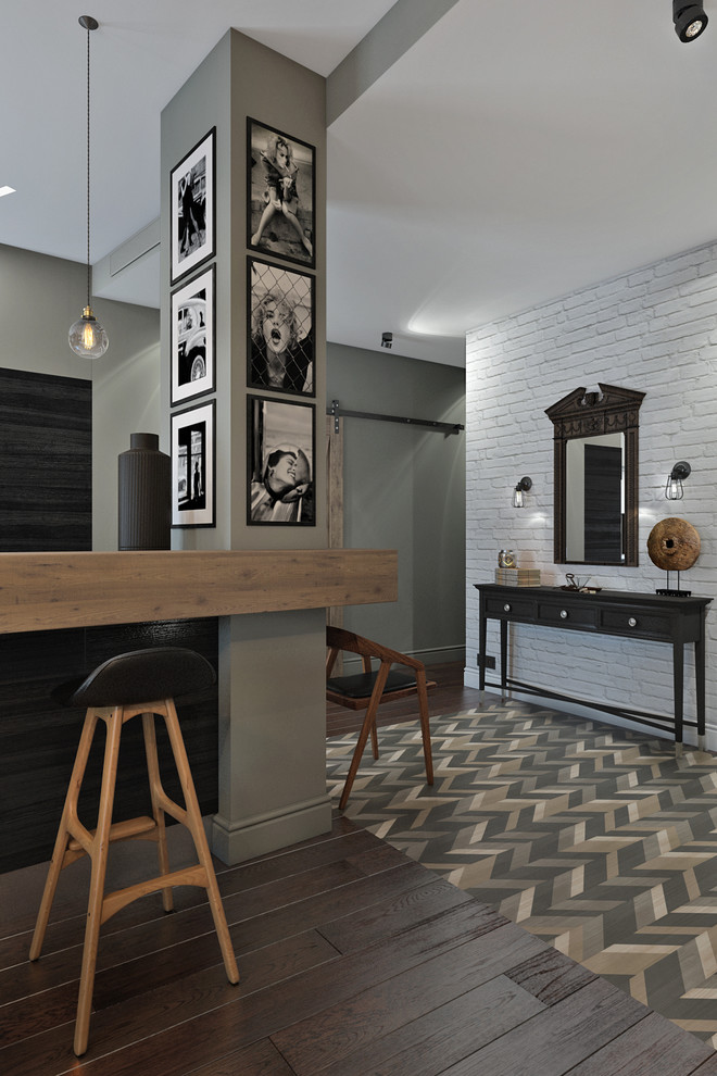 Квартира в современном стиле с элементами лофт-стилистики