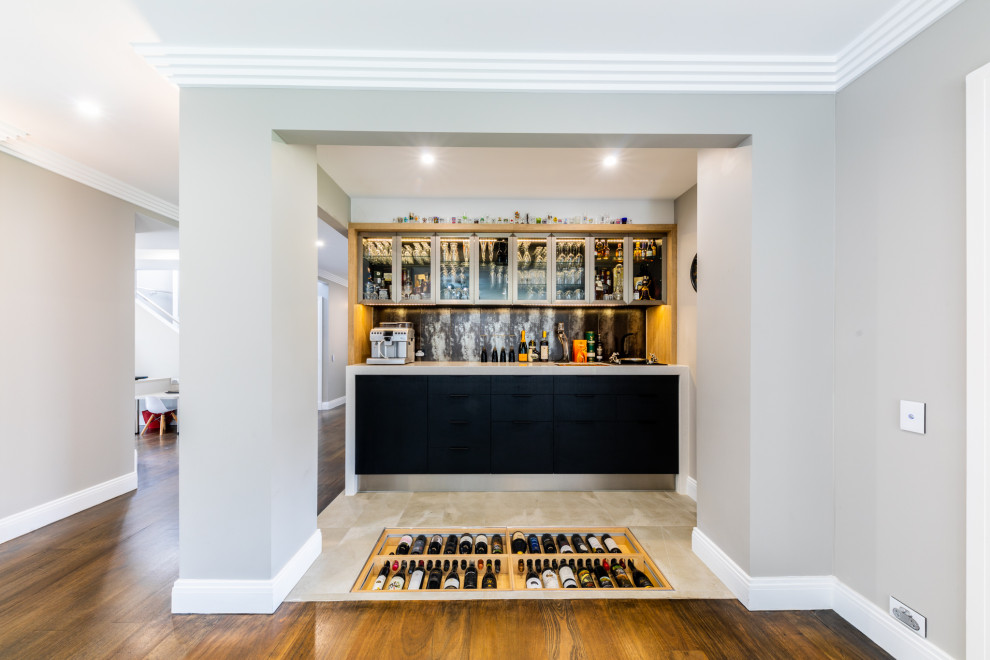 Inspiration for a modern wine cellar in Melbourne.