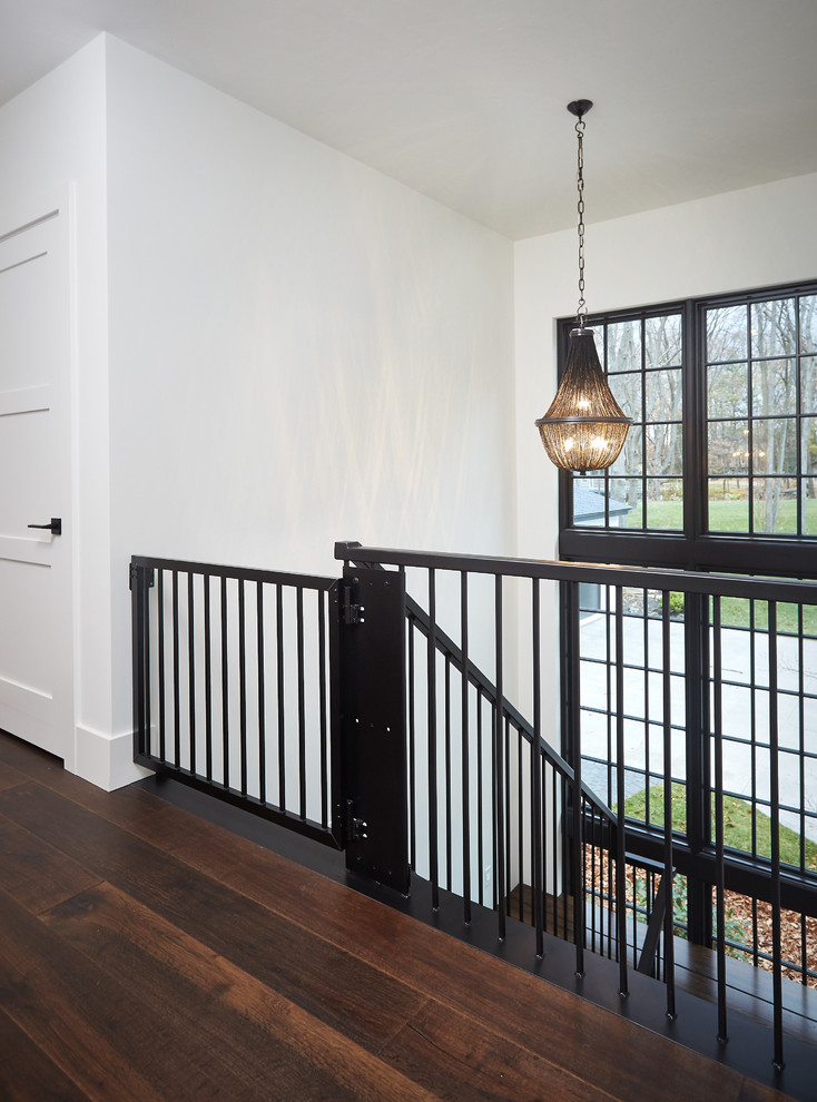 Photo of a large contemporary staircase in Grand Rapids.