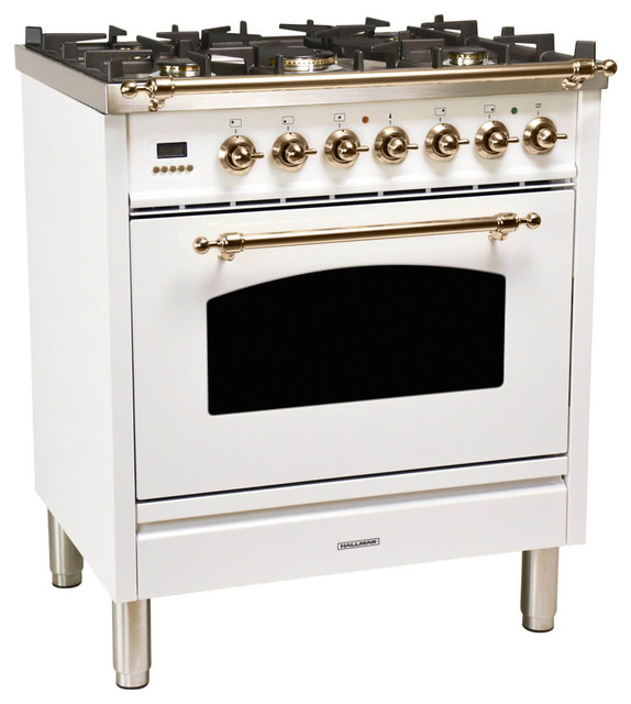 Double Oven Dual Fuel Italian Range, 30 - Contemporary - Gas Ranges And ...
