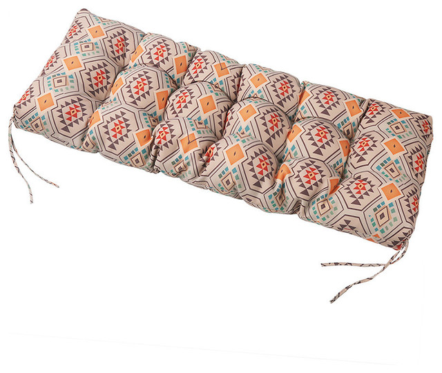 outdoor bench cushion orange