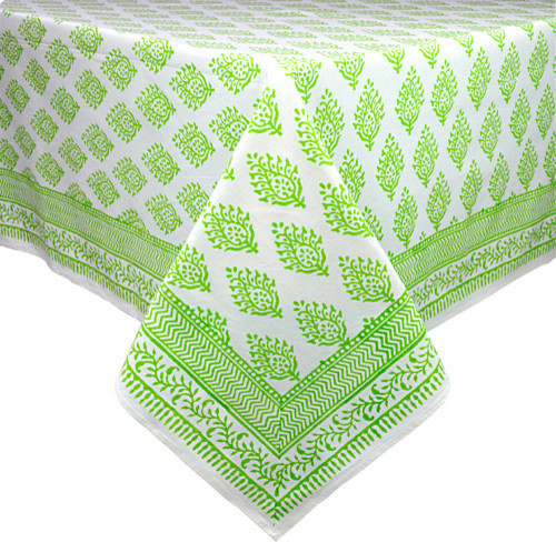 Maria Lime Tablecloth, 60"x92"