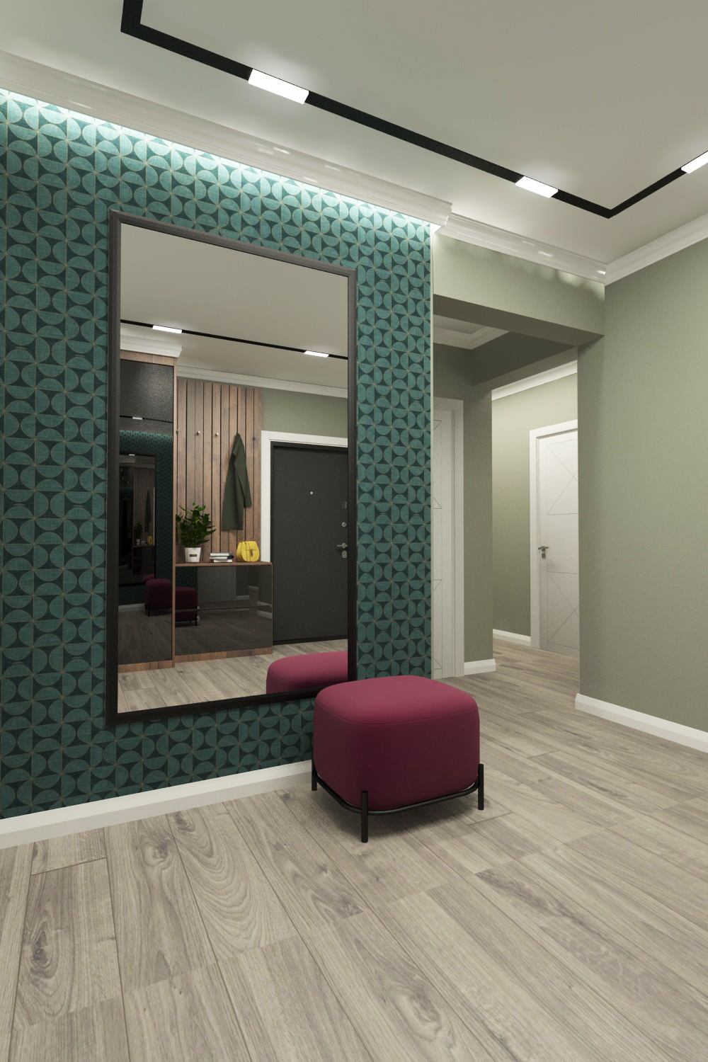 Трехкомнатная квартира в современном стиле в г. Новороссийск