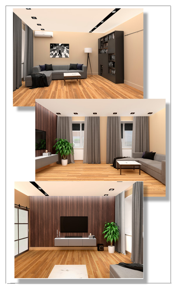 Дизайн проект двухкомнатной квартиры.