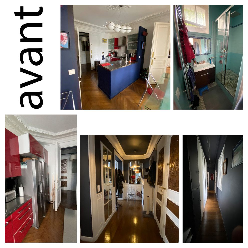 Rénovation partielle et aménagement sur mesure d'appartement parisien de 100m2