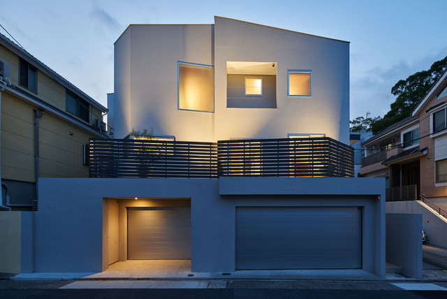 回廊の家 moderne-facade