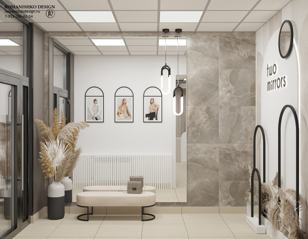 Дизайн выставочного зала шоурума женской одежды