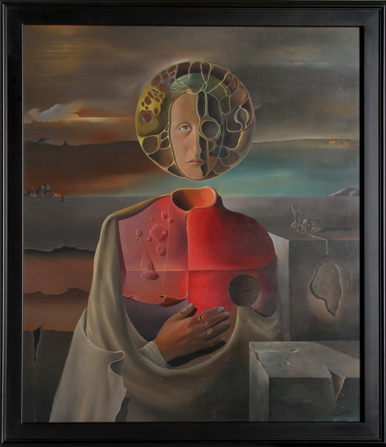 R.J. Soto, Surrealist Portrait, Oil Painting