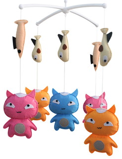 cat baby mobile
