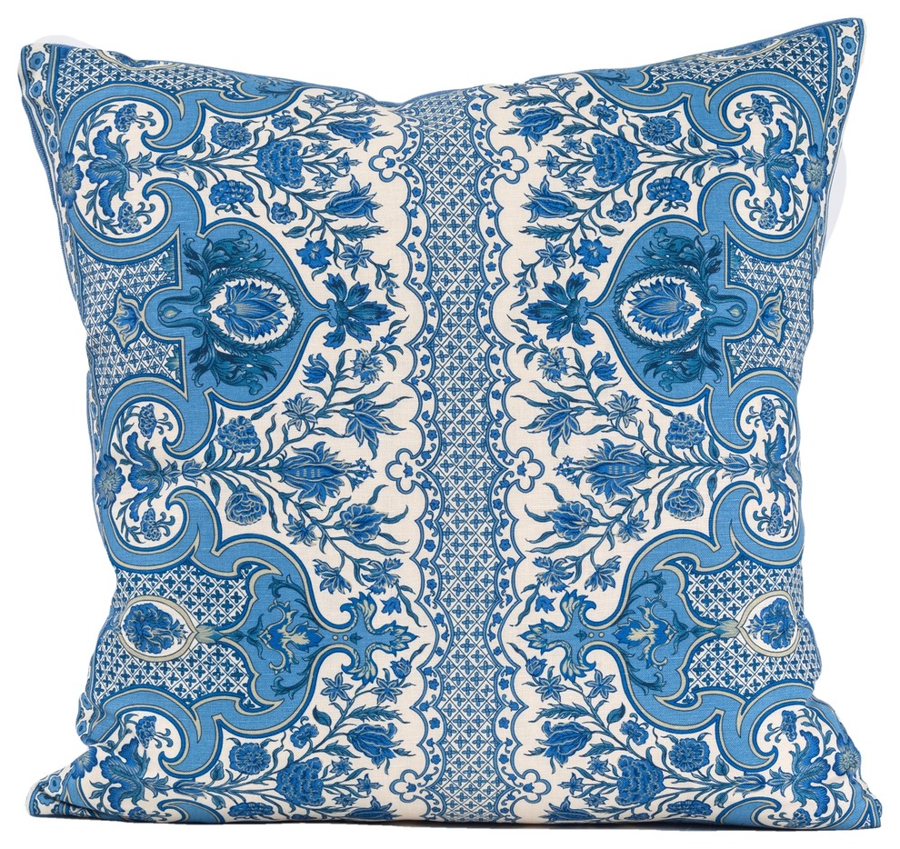 blue batik pillows
