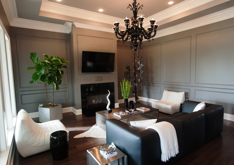 This is an example of a contemporary living room in New Orleans.