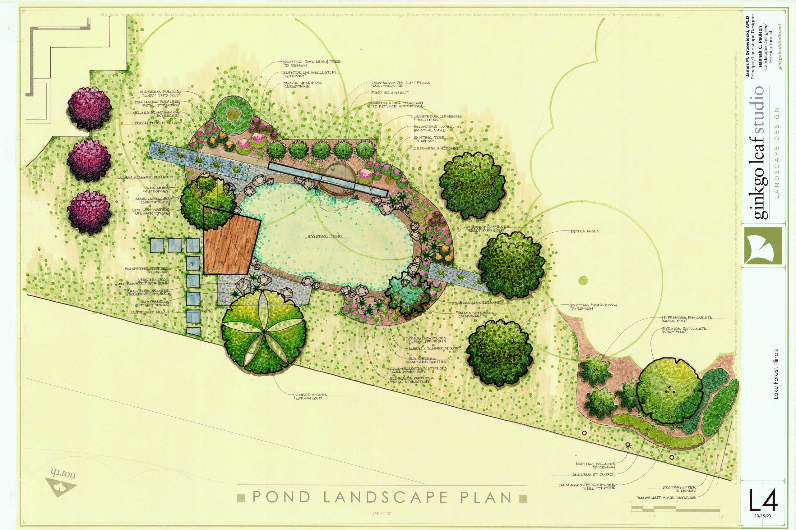 Contemporary Pond Renovation - Lake Forest